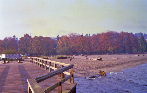 Canada (1986)-253-Vancouver-Holzpier am Jericho Park-Blick auf Park-1-560