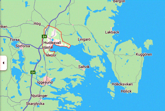 Karte Hudiksvall-mit Sund-560