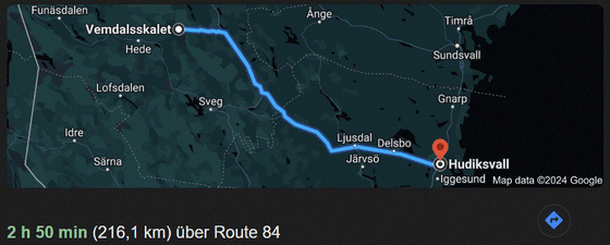 Vemdalsskalet-Hudiksvall 216km-560